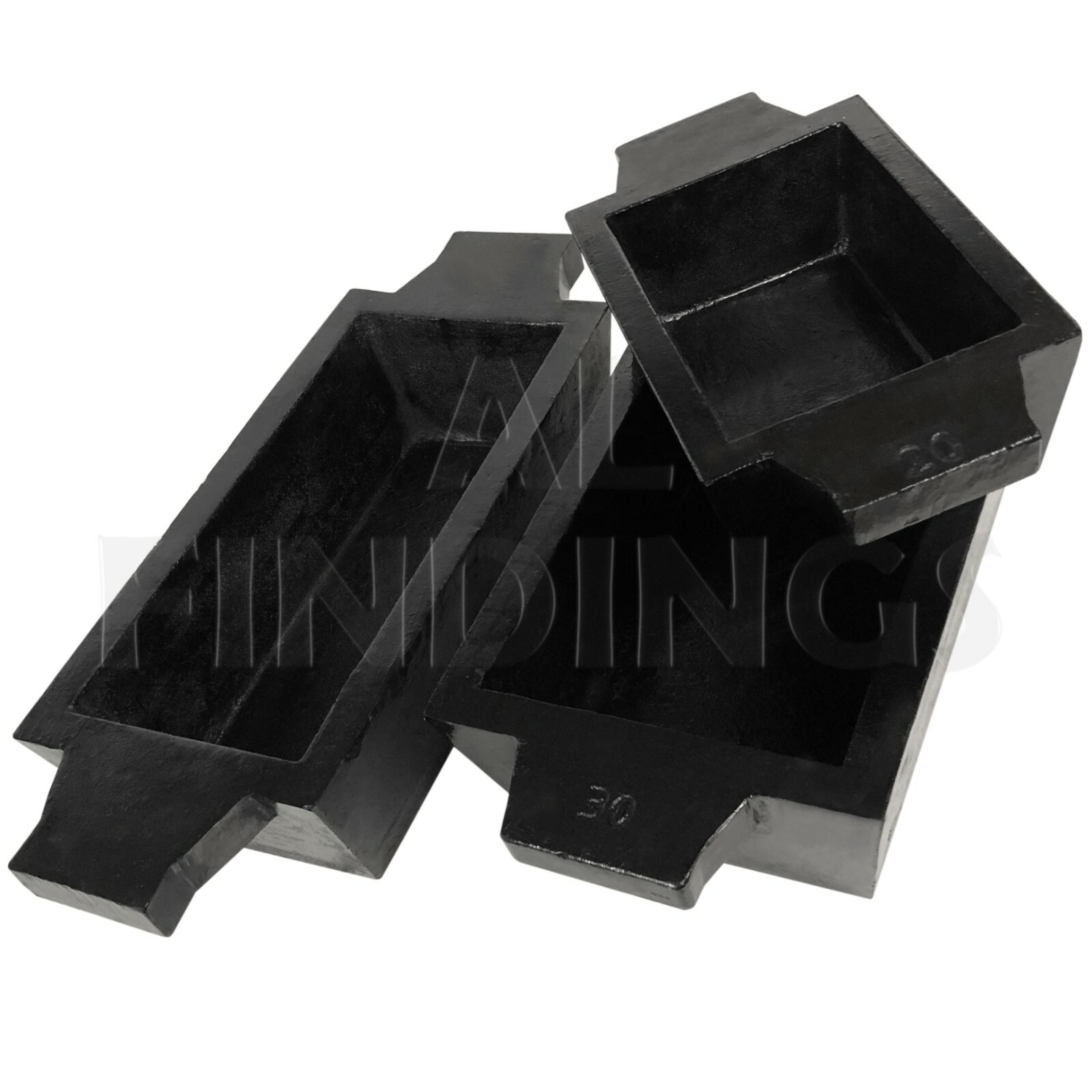 Ingot Mould Brick Casting  Sizes 20,40,60 kg Gold Silver Iron Melting Pour Tool