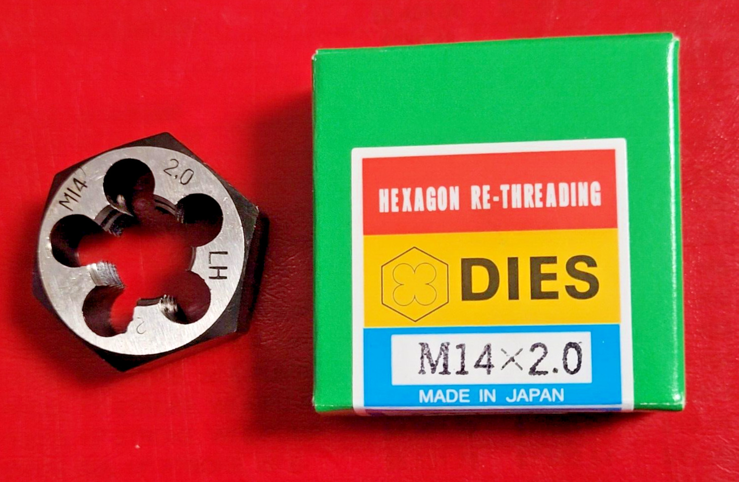 Alfa M14 X 2.0 14MM LEFT HAND x 1.06" Hex Rethread Die MHD70768L CS LH Metric