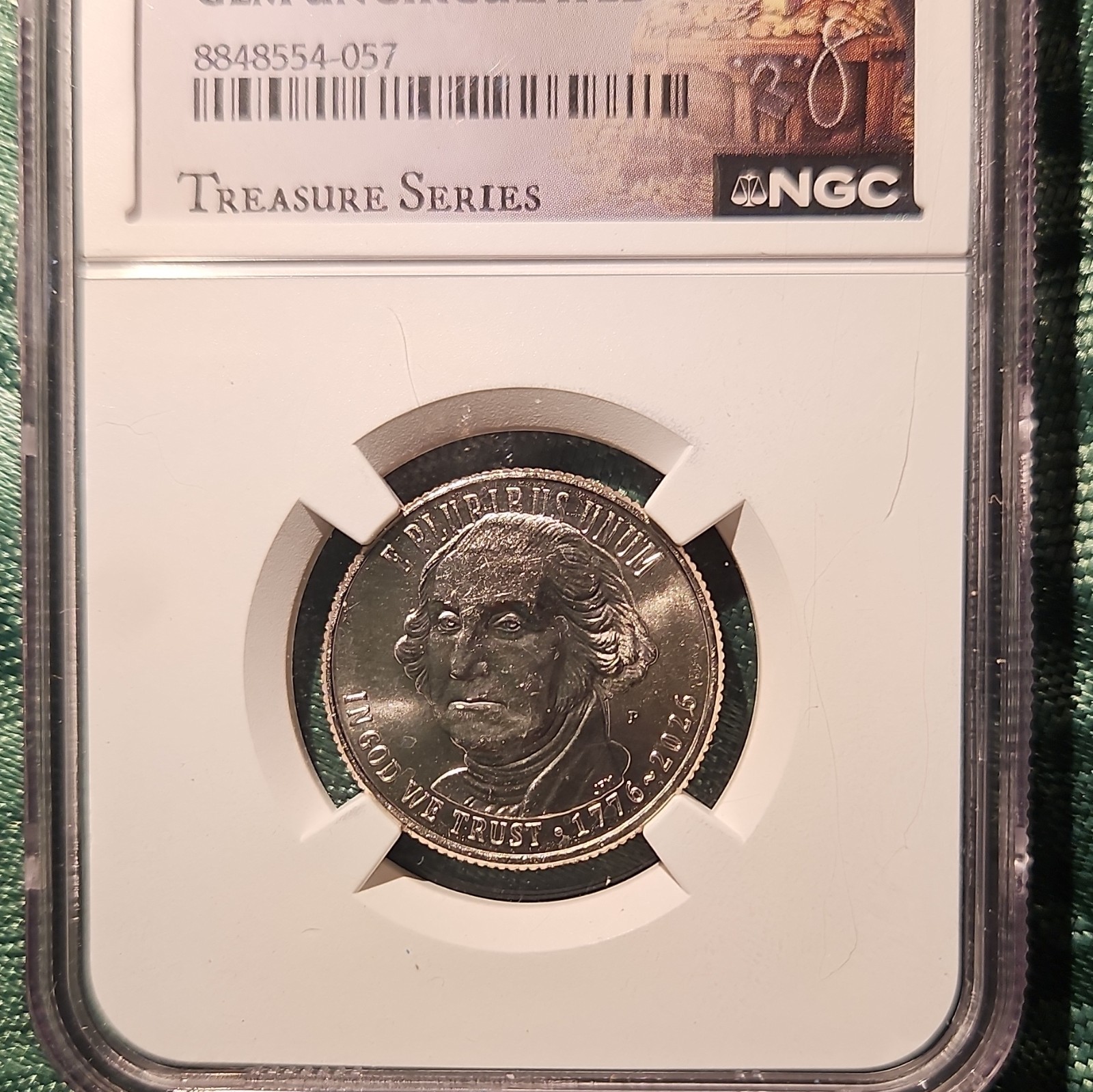 Washington Quarter 25C Bicentennial Business Strike Philadelphia NGC Treasure