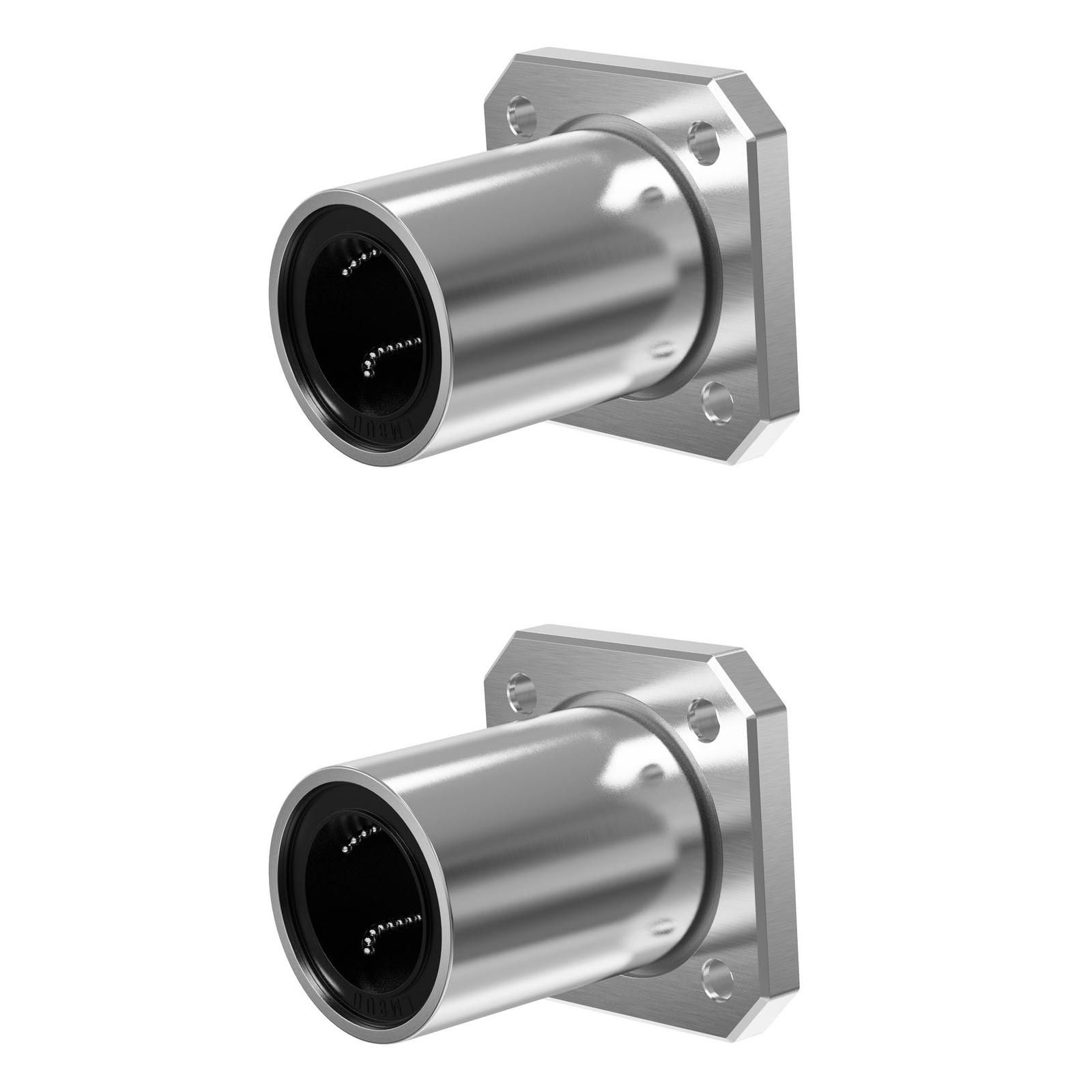 Skweawert 2PCS LMK8UU Square Flange Linear Ball Bearings, 8mm Bore Dia, 15mm ...