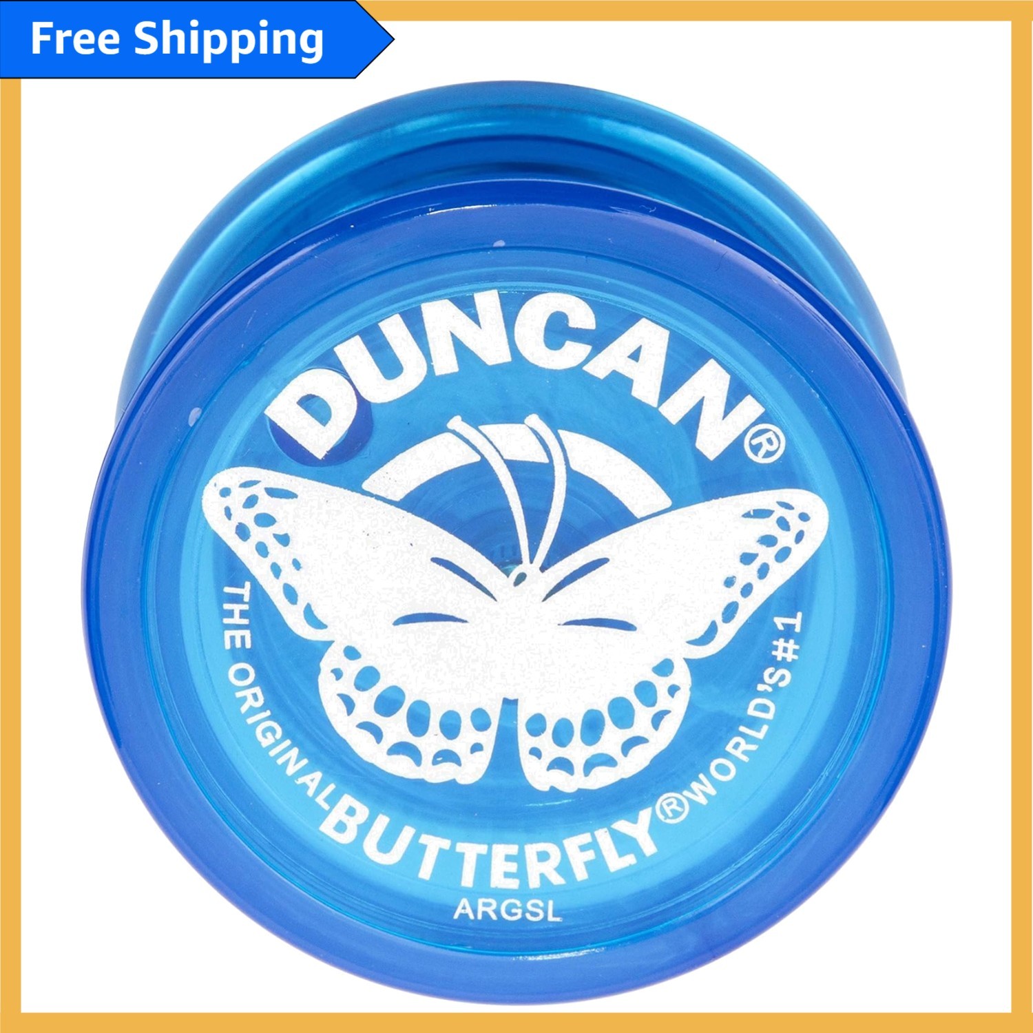 Vibrant Blue Butterfly Yo-Yo for Beginners - Perfect for Learning Tricks