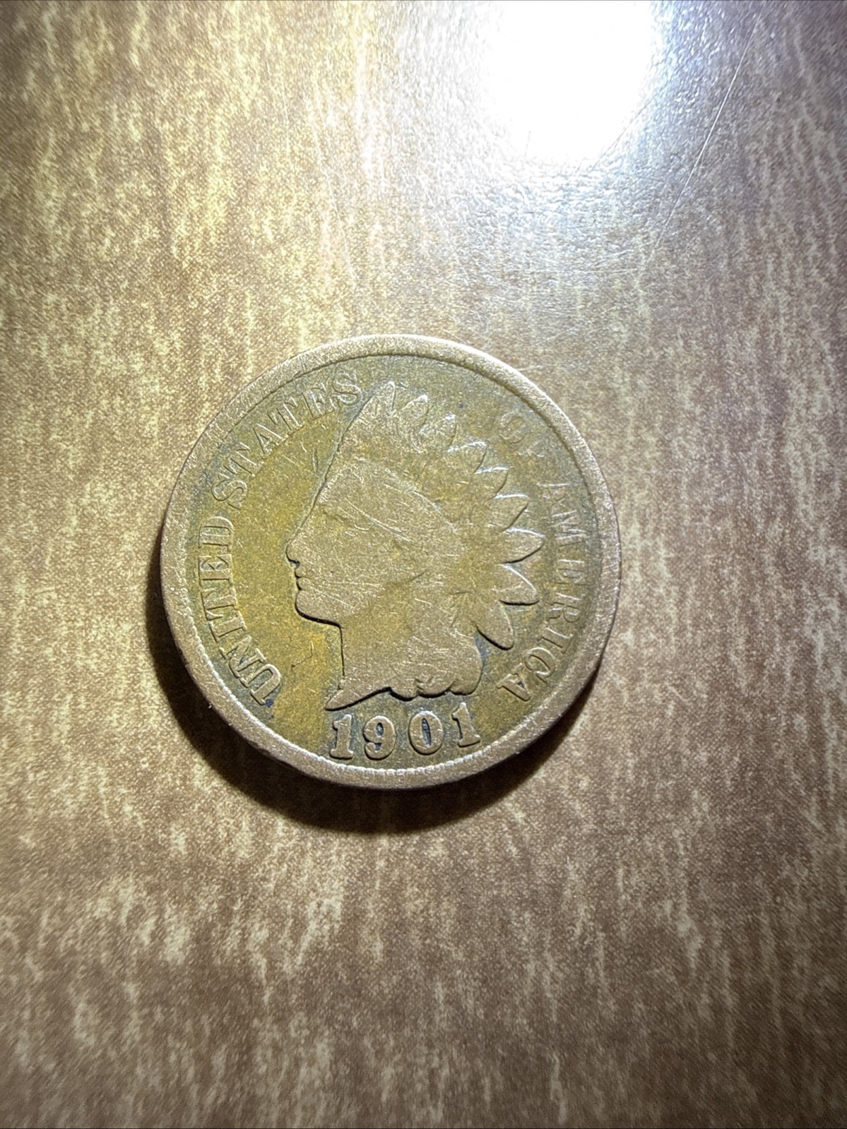 1901 Indian Head Cent Penny