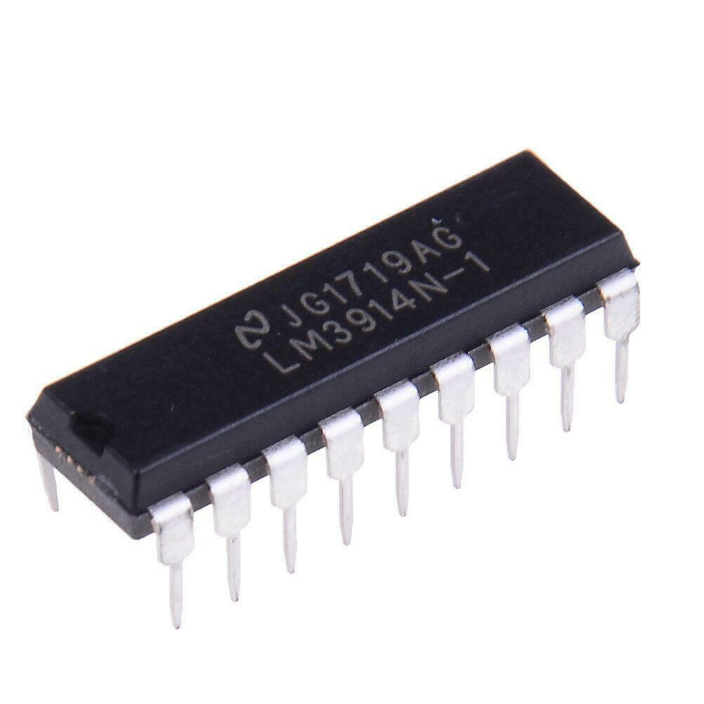 10pcs LM3914N LM3914 DIP18 Display Driver Dot Bar Bargraph 10 segment LED IC