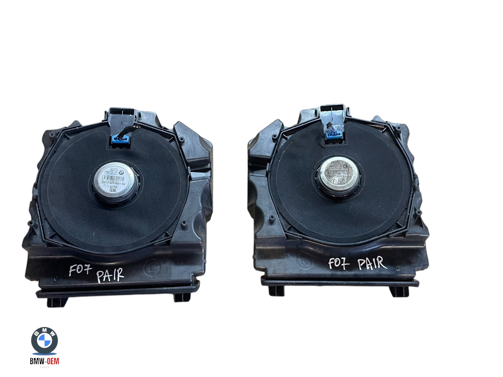 BMW 5 SERIES GT F07 SUBWOOFER SPEAKER CENTRAL BASS PAIR 9225831 9225830