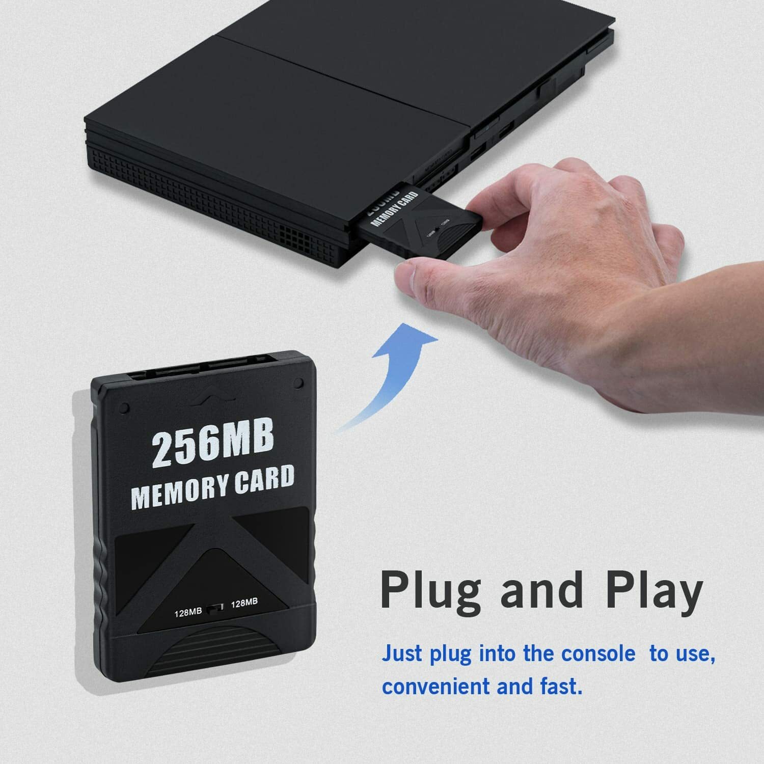 Playstation 2 Memory Card 256MB Saved Game Data High Speed For Sony PS2 Console