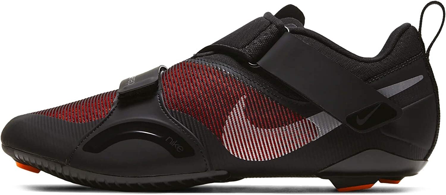 Nike Indoor Cycling Shoes SuperRep Cycle Black Laceless White Swossh Men SALE