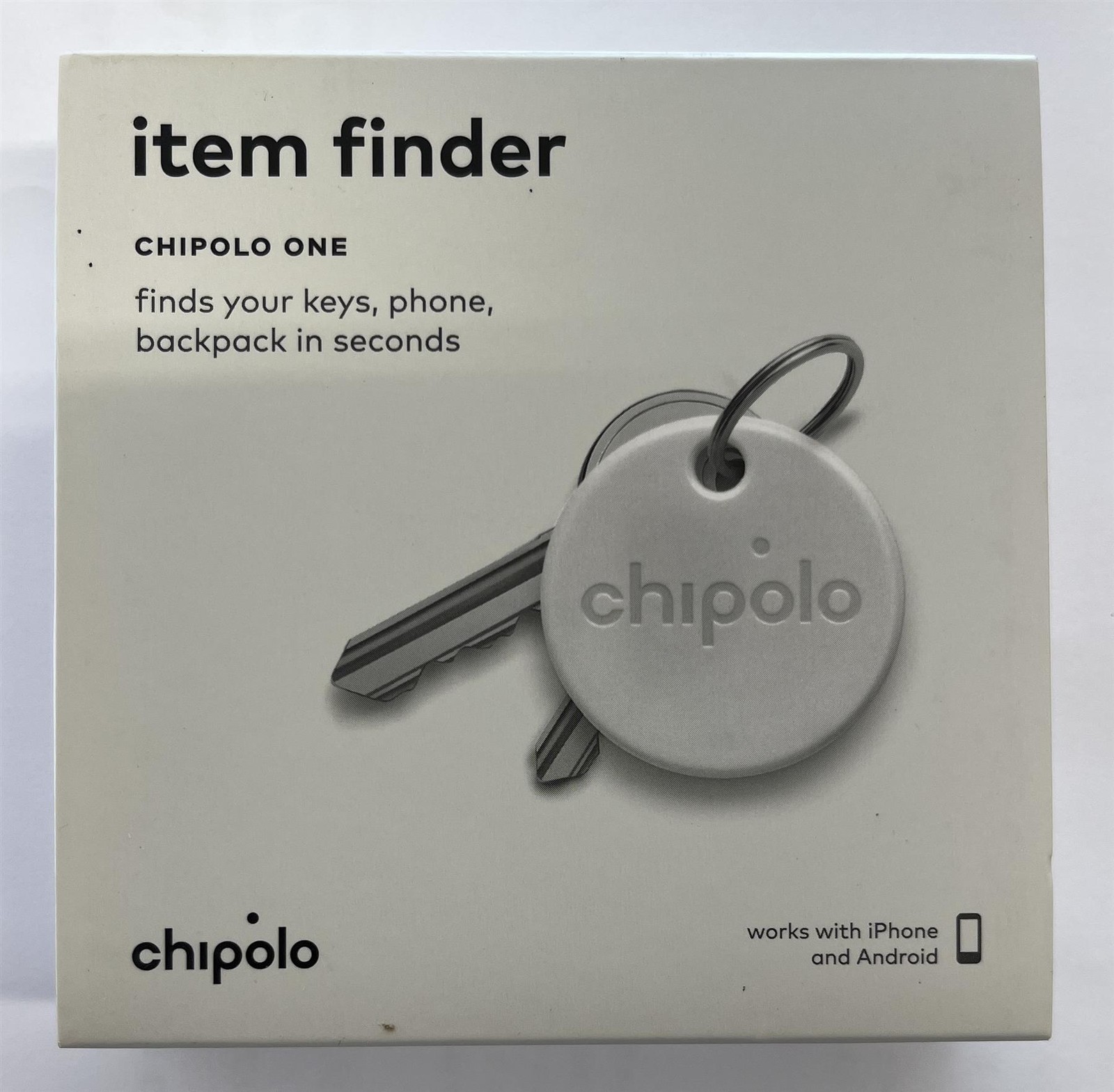 CHIPOLO ONE White CH-C19M-WE-R Bluetooth KEY & PHONE FINDER