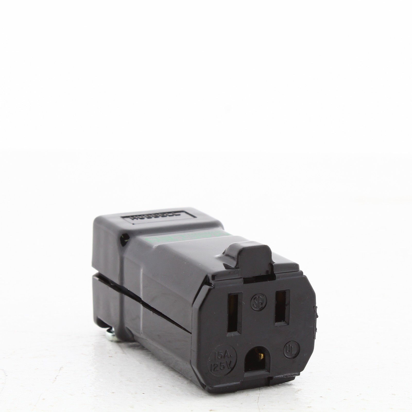 Hubbell HBL8119VBK Black Hospital Grade 15A 125V Connector MACTech LED Valise
