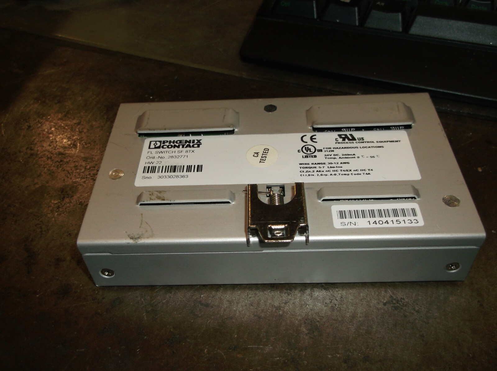 PHOENIX CONTACT 2832771 ETHERNET SWITCH SF 8TX (268-3)