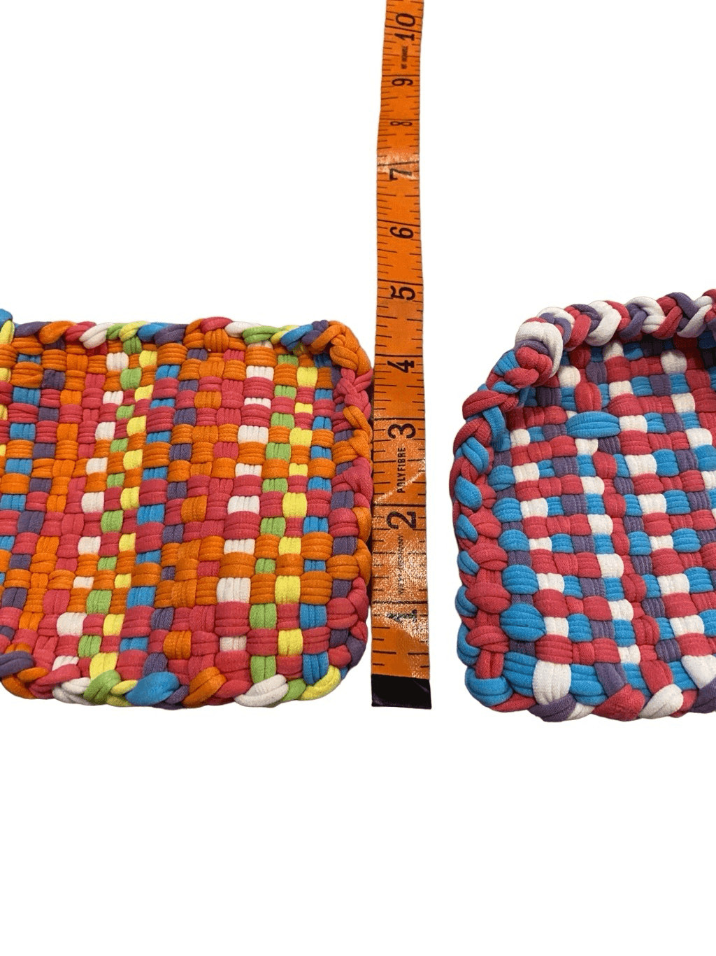 Hand Woven Pot Holder Set 2Pc Multicolored Kitchenware
