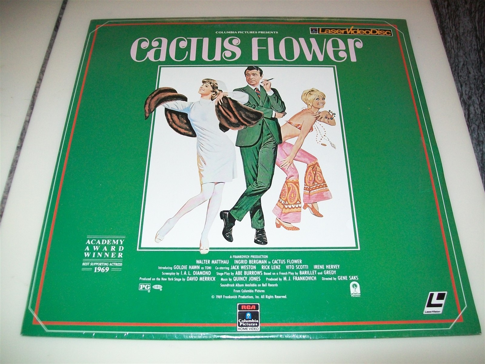 CACTUS FLOWER Laserdisc LD BRAND NEW SEALED VERY RARE GOLDIE HAWN STARS!
