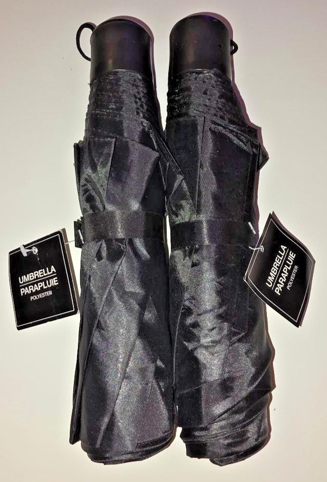 2 Small Umbrella's Black- one for home and one for work. Must Have- Brand New!