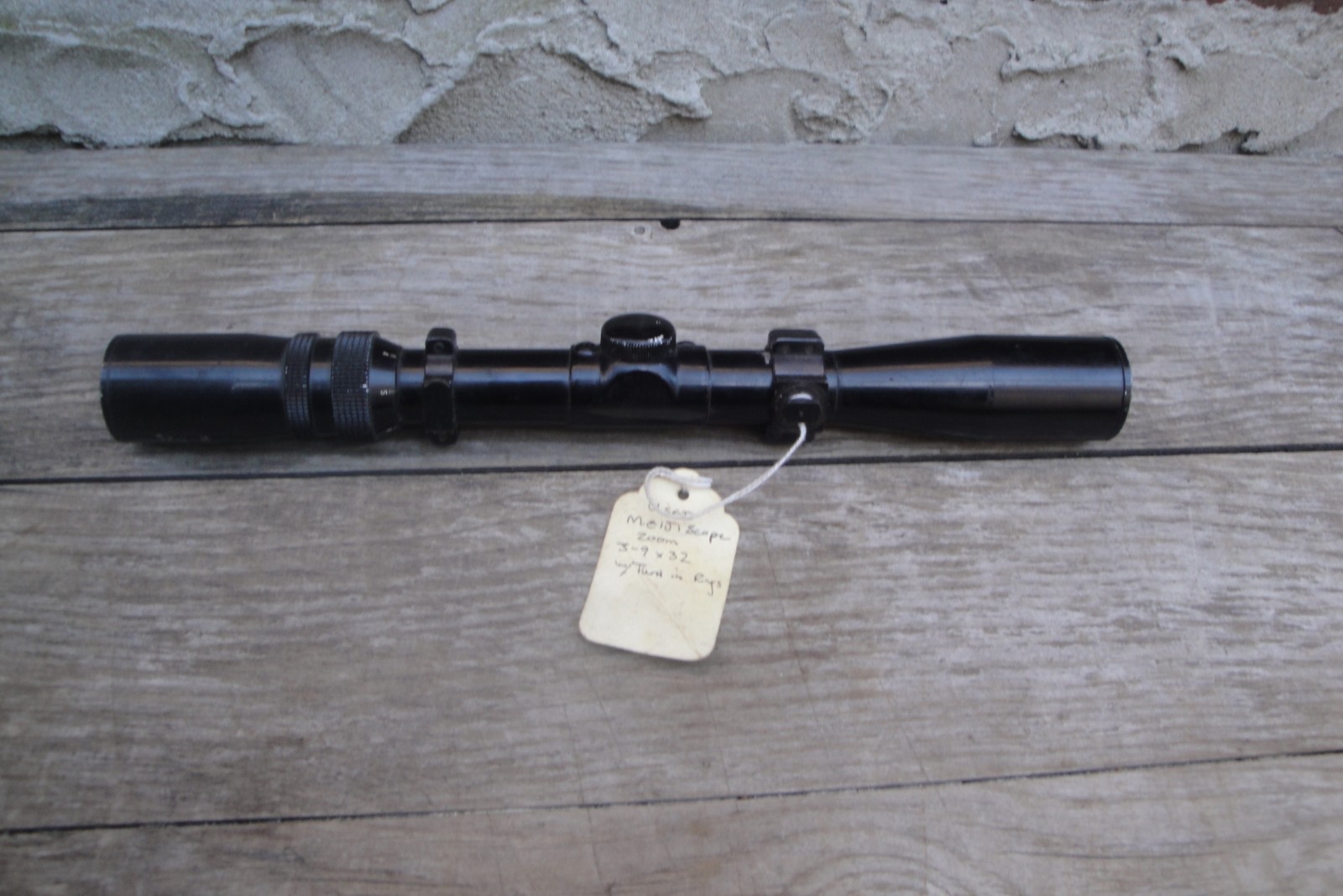 Scarce Meiji RARE Meiji 3X9X32 Rifle Zoom Scope JAPAN Post Recticle