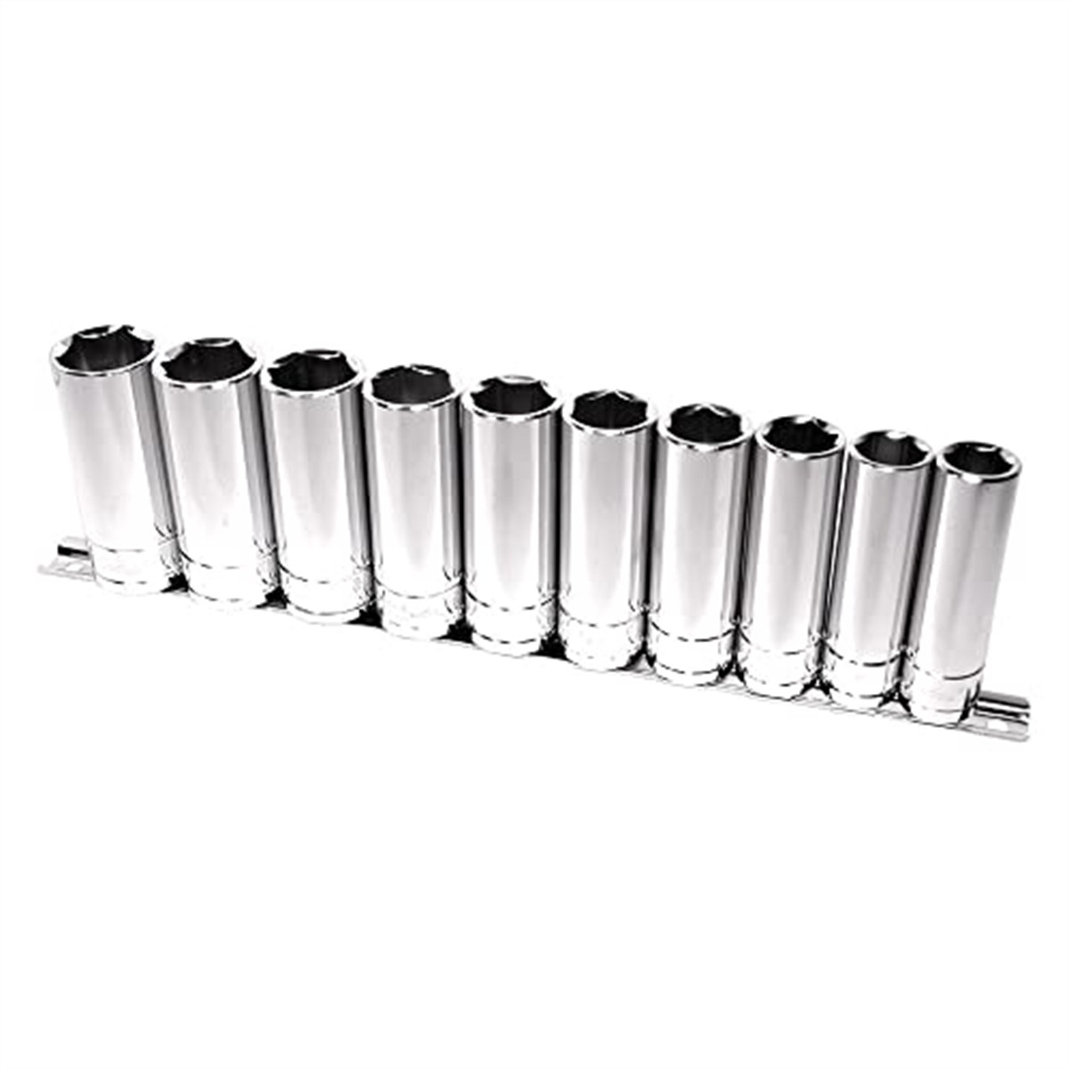 K-Tool 28200 10-pc 1/2" Drive 6-Point Metric Deep Socket Set