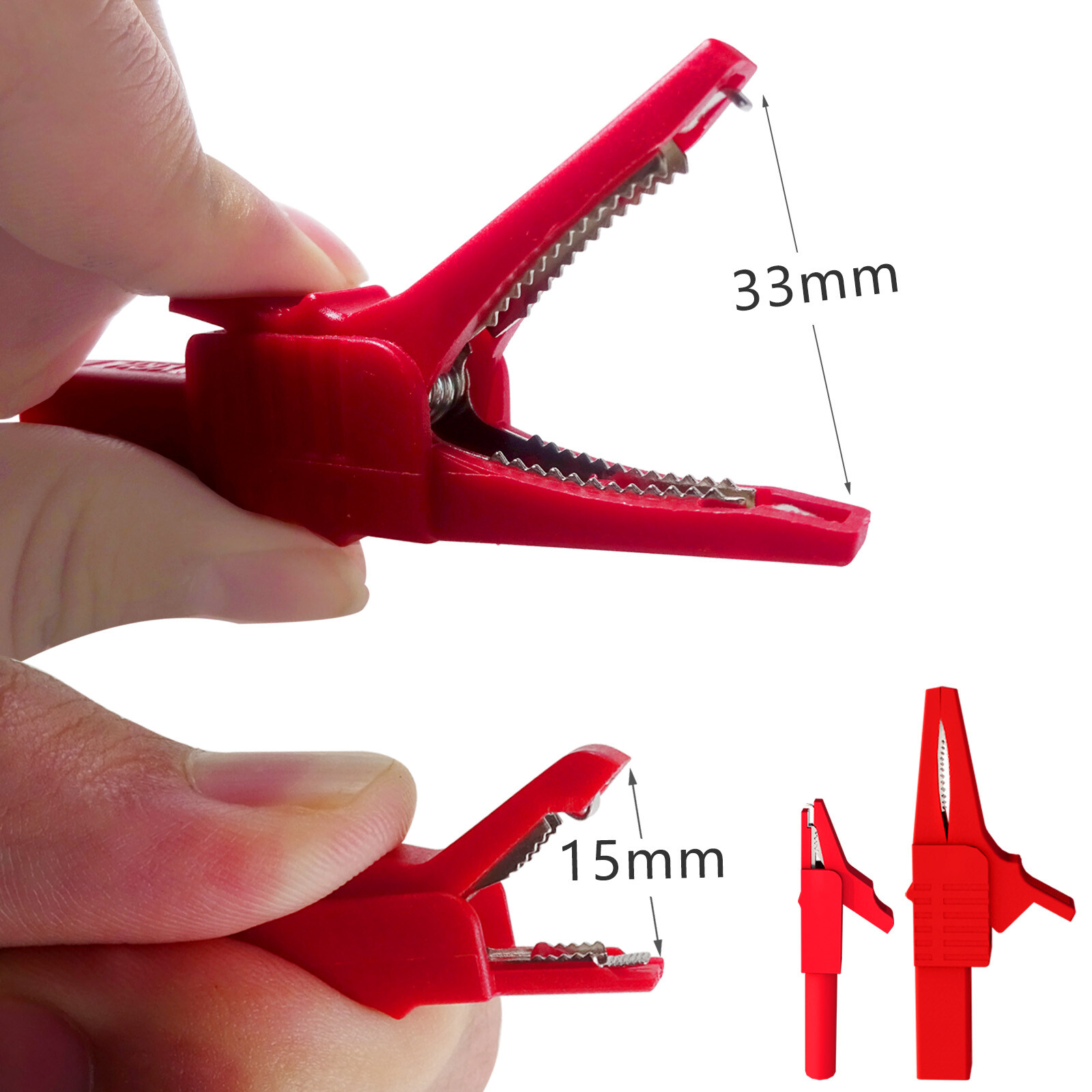 Multimeter Test Leads Kit with Wire-Piercing Probe Alligator Clip Mini Grabber