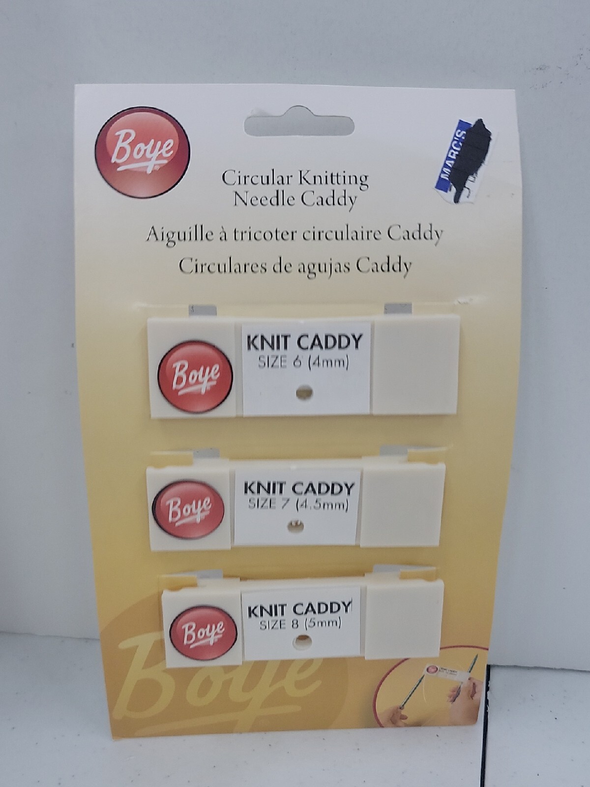New Boye Circular Knitting Needle Caddy Fits Needle size 6 7 and 8