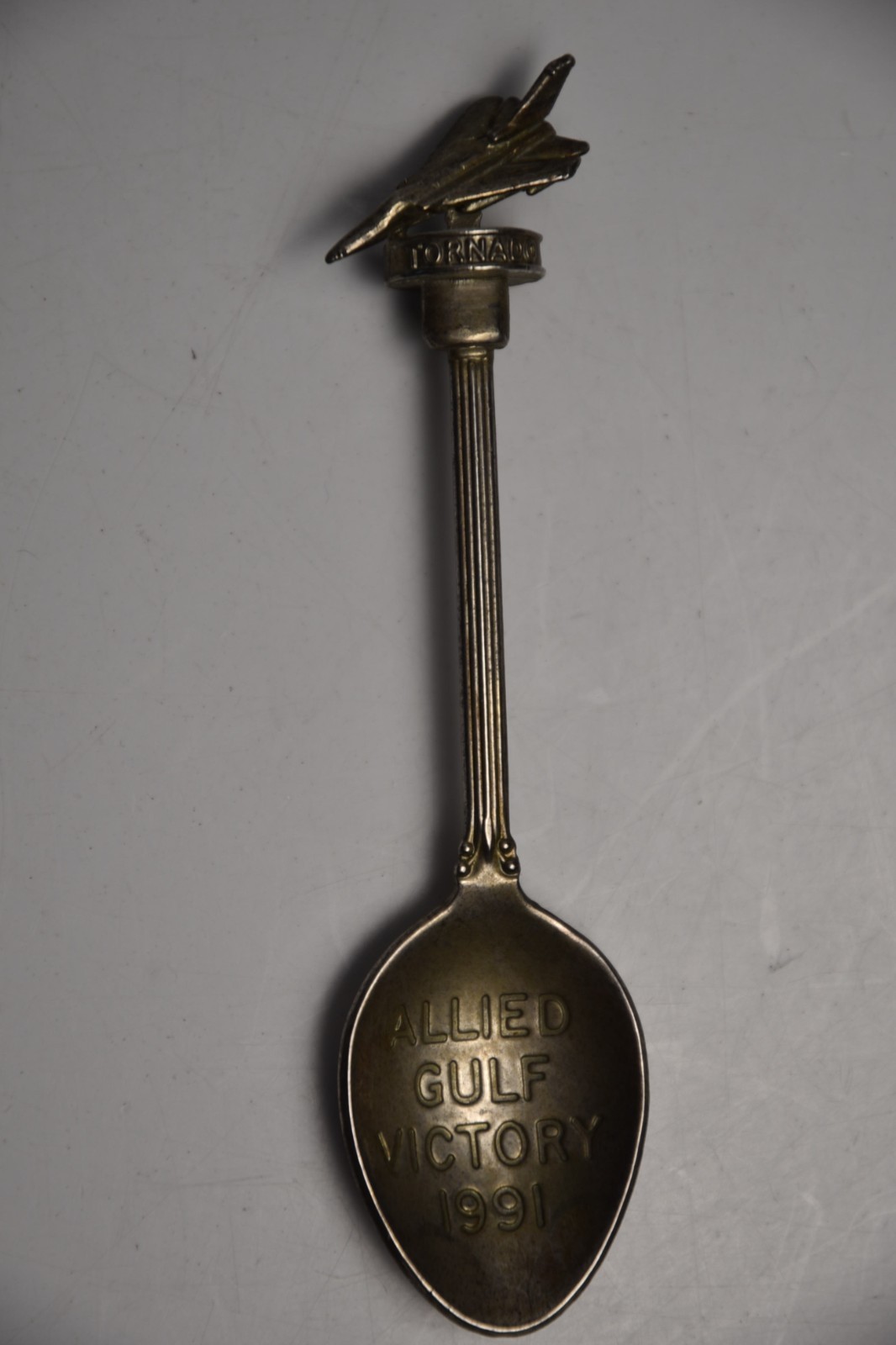 Vintage Tornado Allied Gulf Victory 1991 Souvenir Spoon Great Britian Military