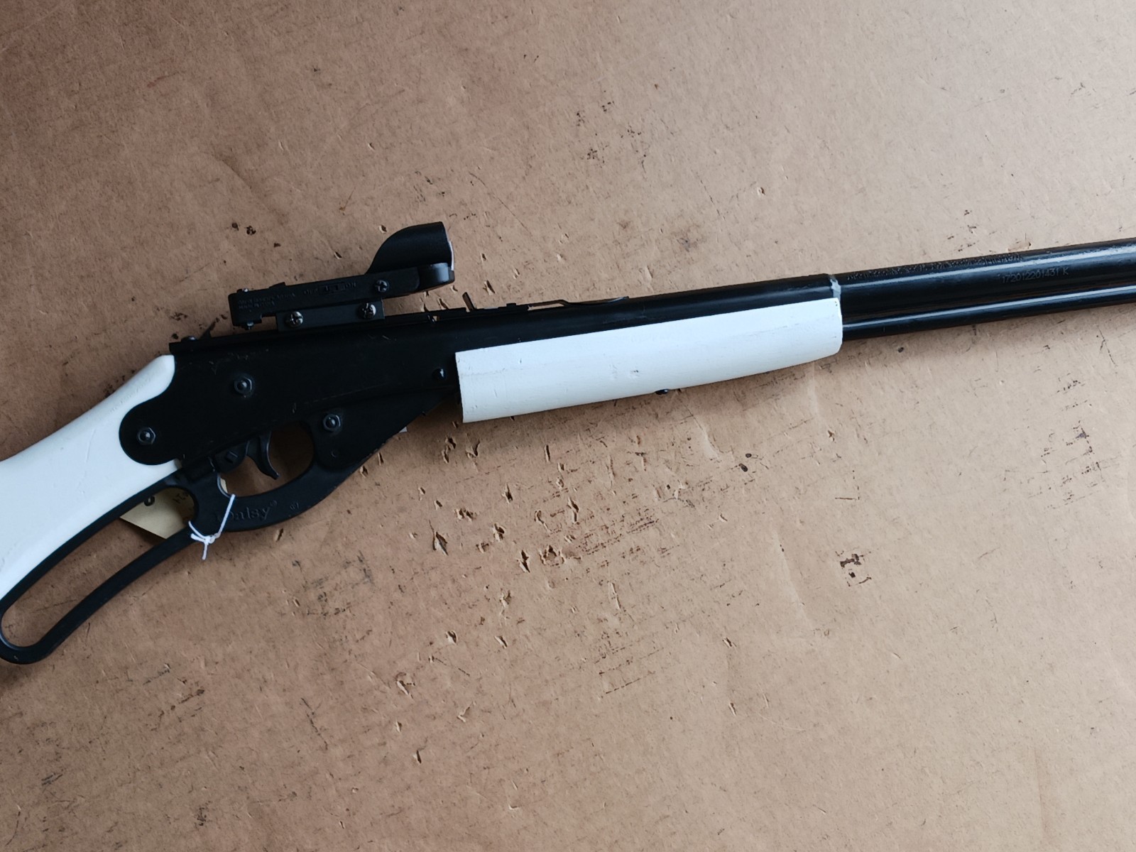 Daisy model 1938B, Red Ryder BB gun , Custom , Electronic scope WHITE #293