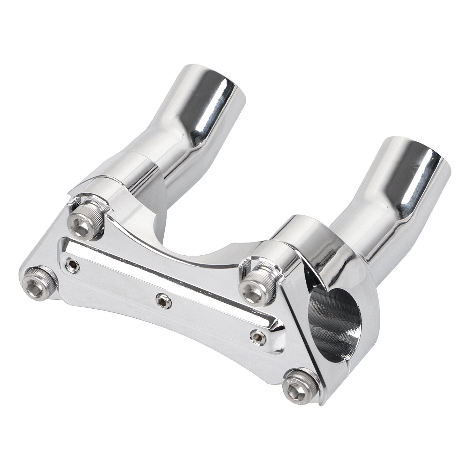 3.5" Pullback Aluminum Handlebar Riser Top Clamp For Harley Dyna Fat Boy FLSTF