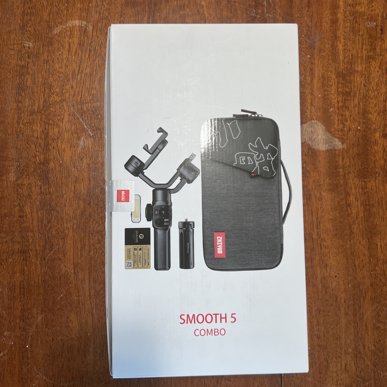 Zhiyun Smooth 5 Combo, 3-Axis Smartphone Gimbal Stabilizer Iphone Android Light