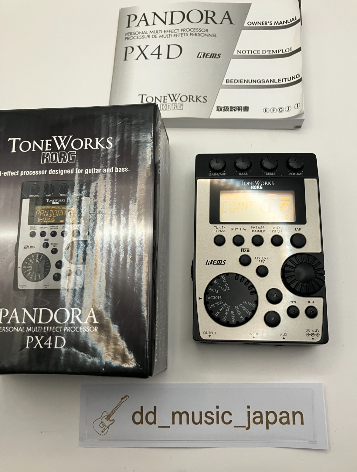 KORG ToneWorks Pandora PX4D Guitar Bass Multi Effects Processor Tested Working