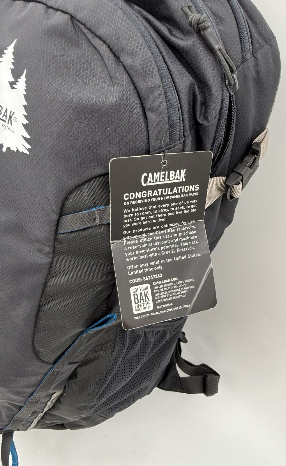CamelBak Cloud Walker 18 Hydration Computer Pack New Without Bladder Black NWT