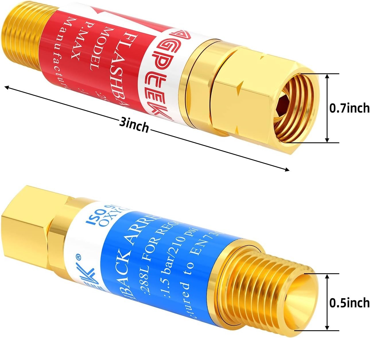 Professional Quality Flashback Arrestors Set for Efficient Welding Tasks