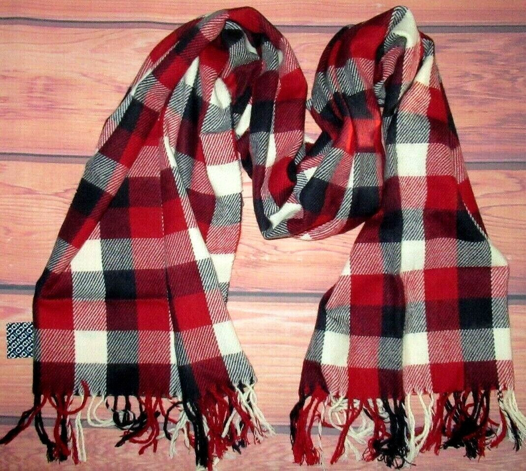 MENS DIVIDED BY H&M CHECKED SCARF ONE SIZE