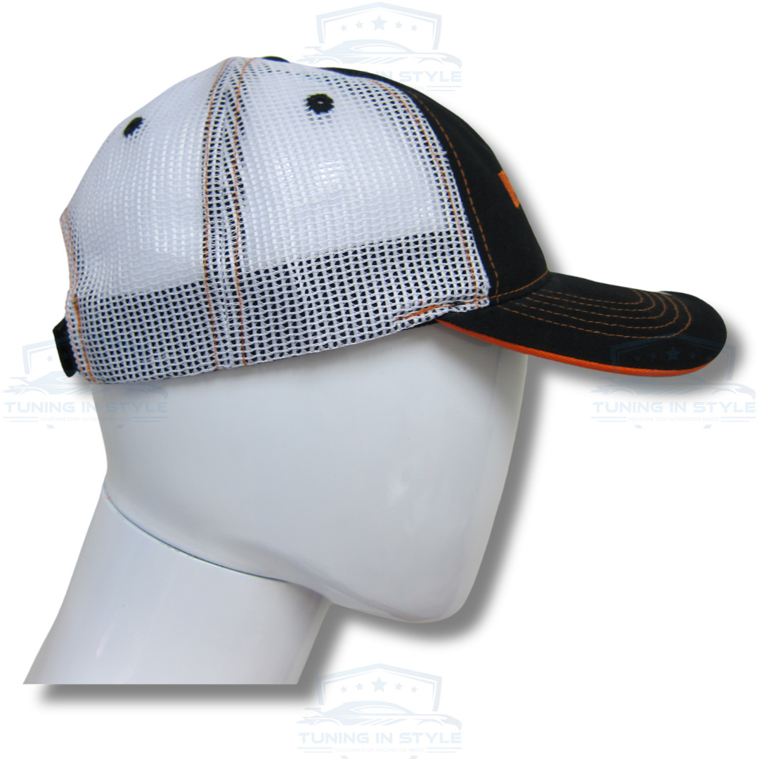 Mopar Hemi Embroidered Logo Trucker Hat Car Auto Racing Cap Black Mesh Back