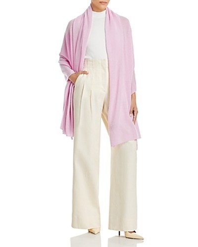 C by Bloomingdale's Cashmere Travel Wrap Women's One Size Rose Quartz