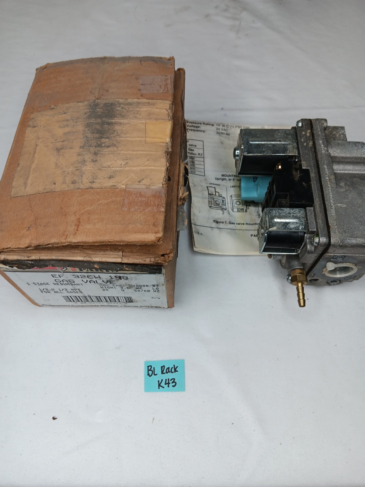 EF32CW192A Furnace Gas Valve *Wrong Box*