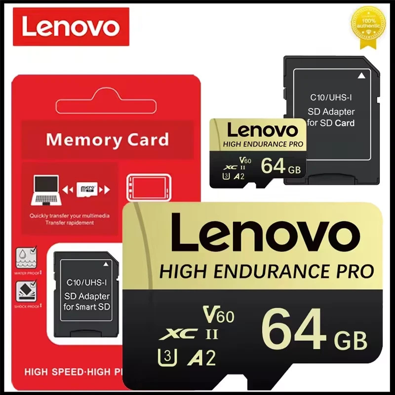 Lenovo Micro SD Card 128GB 256GB 512GB V60 U3 A2 Memory Card