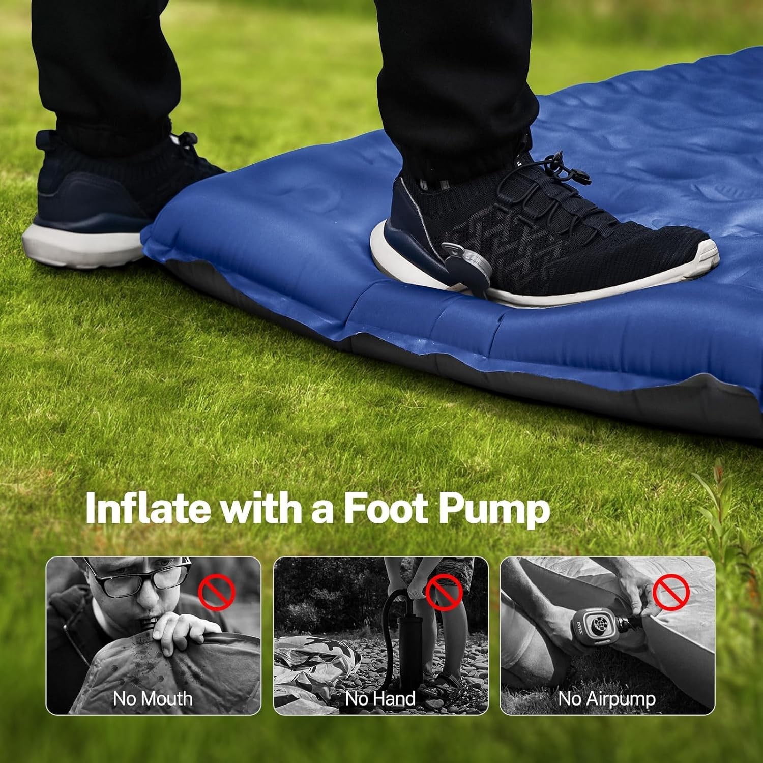 Durable 6'' Air Mattress for Tent Camping – Lightweight & Space-Efficient