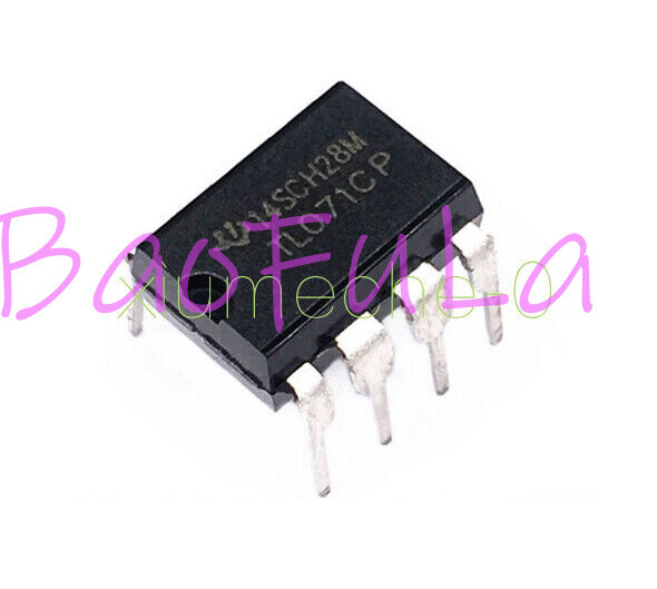 10PCS TL071 TL071CP DIP-8 Low Noise JFET Input Operational Amplifiers TI IC NEW
