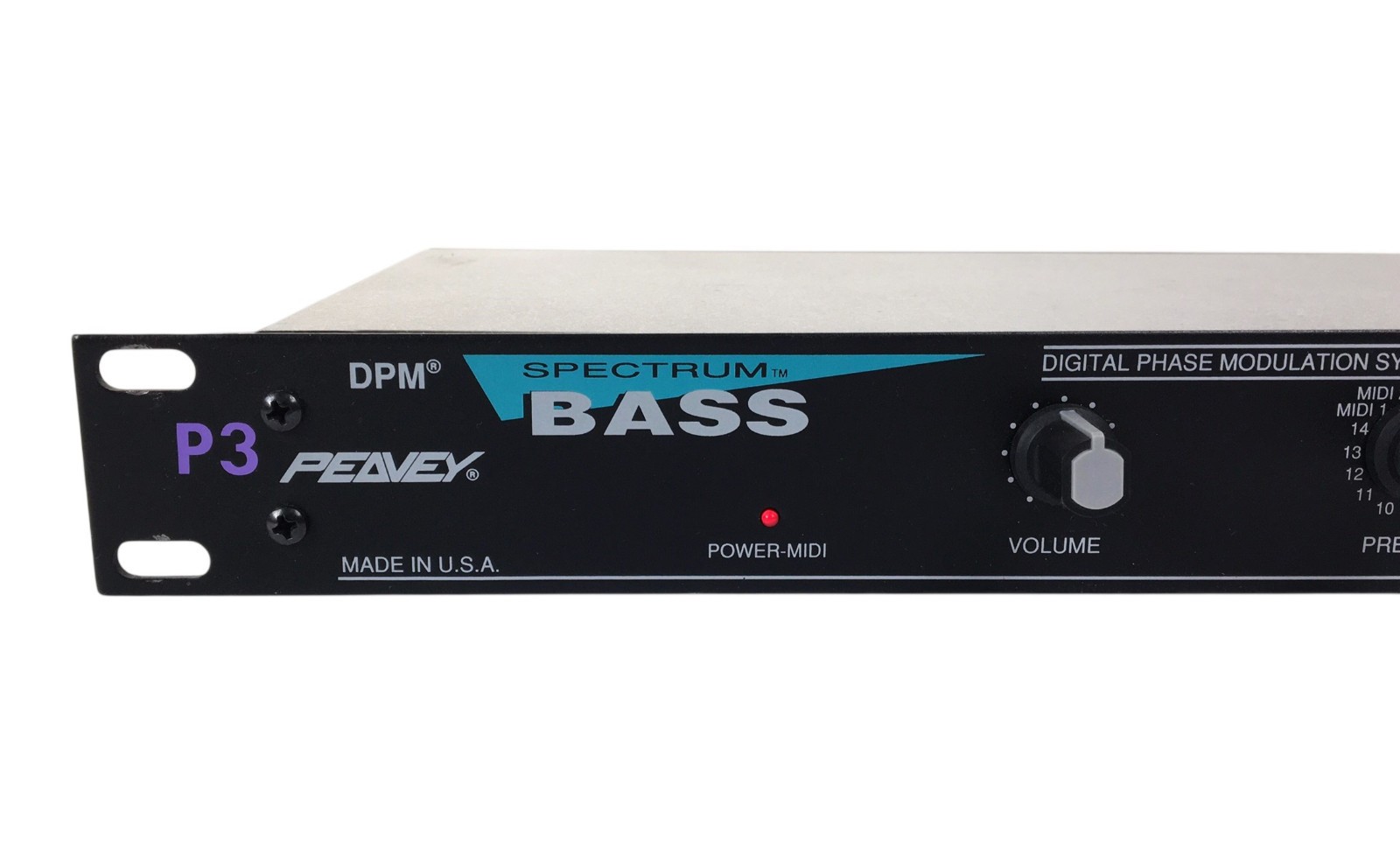 PEAVEY SPECTRUM BASS Digital Phase Modulation Synthesizer Sound Module Rack