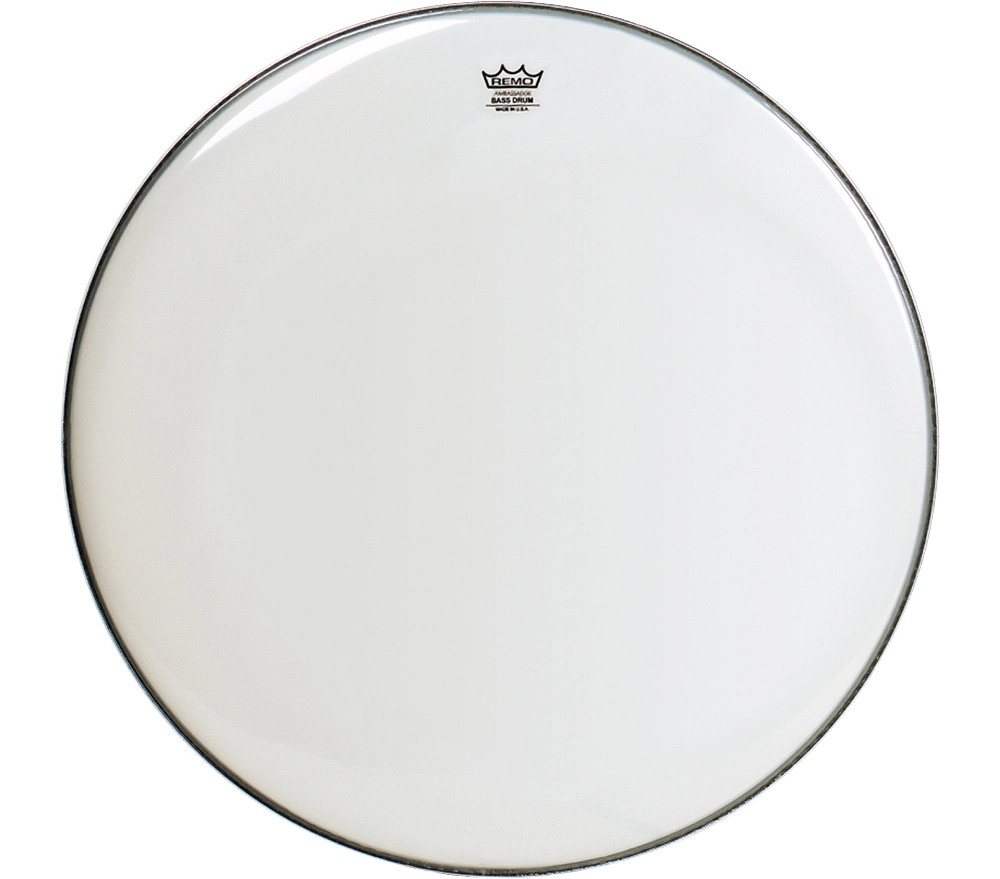 Remo Smooth White Ambassador Bass Drumhead 26 in.