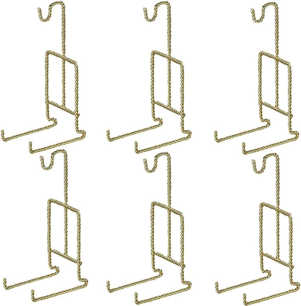 Soporte para tazas de té y platillos HOHIYA, paquete de 6 – soporte metálico dor