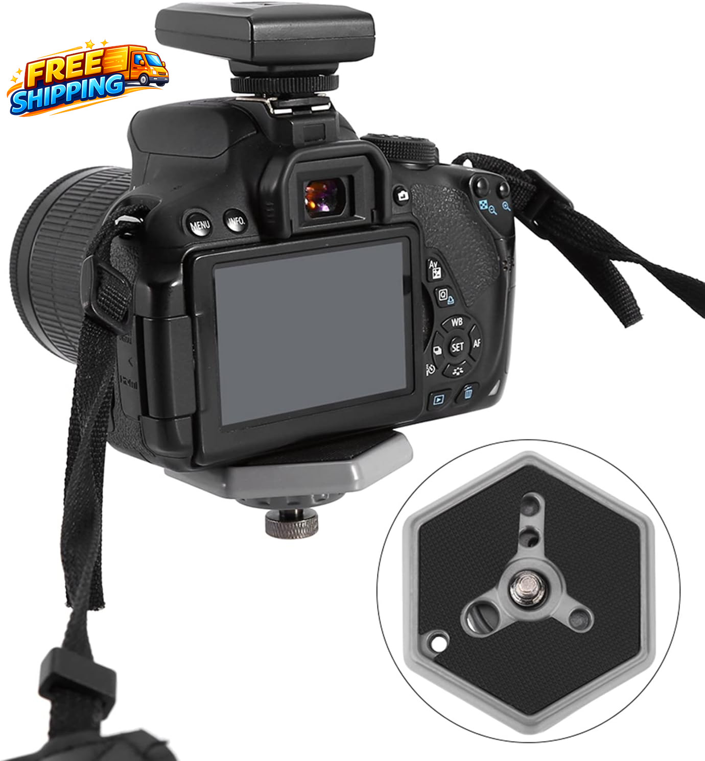 Hexagon Quick Release Plate for Tripod Camera Bogen Quick Release Quick Release