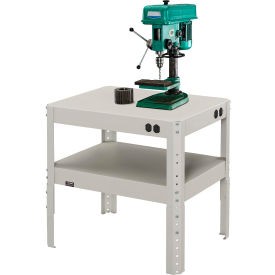 Industrial Machine Stand Steel Square Edge 24""W x 18""D x 30-36""H  Industrial