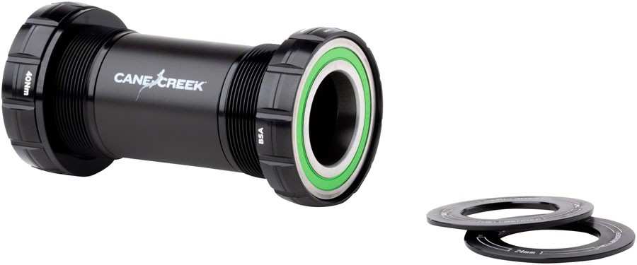 Cane Creek Hellbender 70 Stainless Steel Bottom Bracket - BSA, 24mm Spindle,
