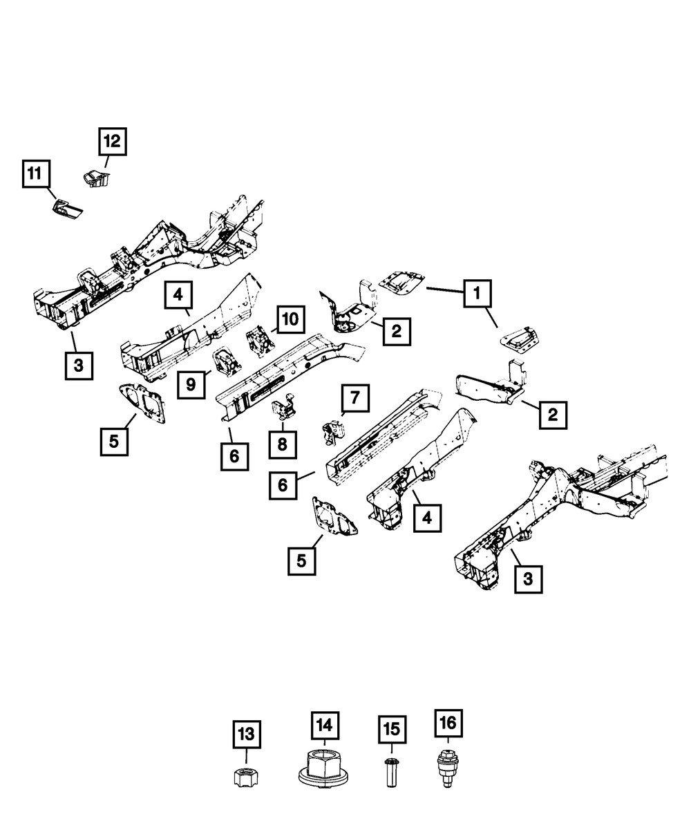 Genuine Mopar Engine Mount Bracket Front 68323885AA