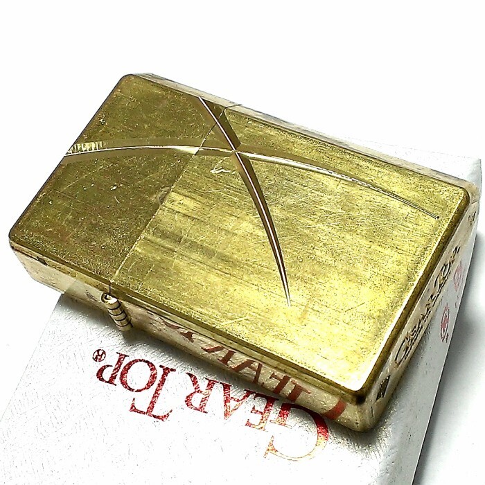 Gear Top Geartop wild brass Wolf Fang Scarface Oil Lighter Japan MIB not zippo