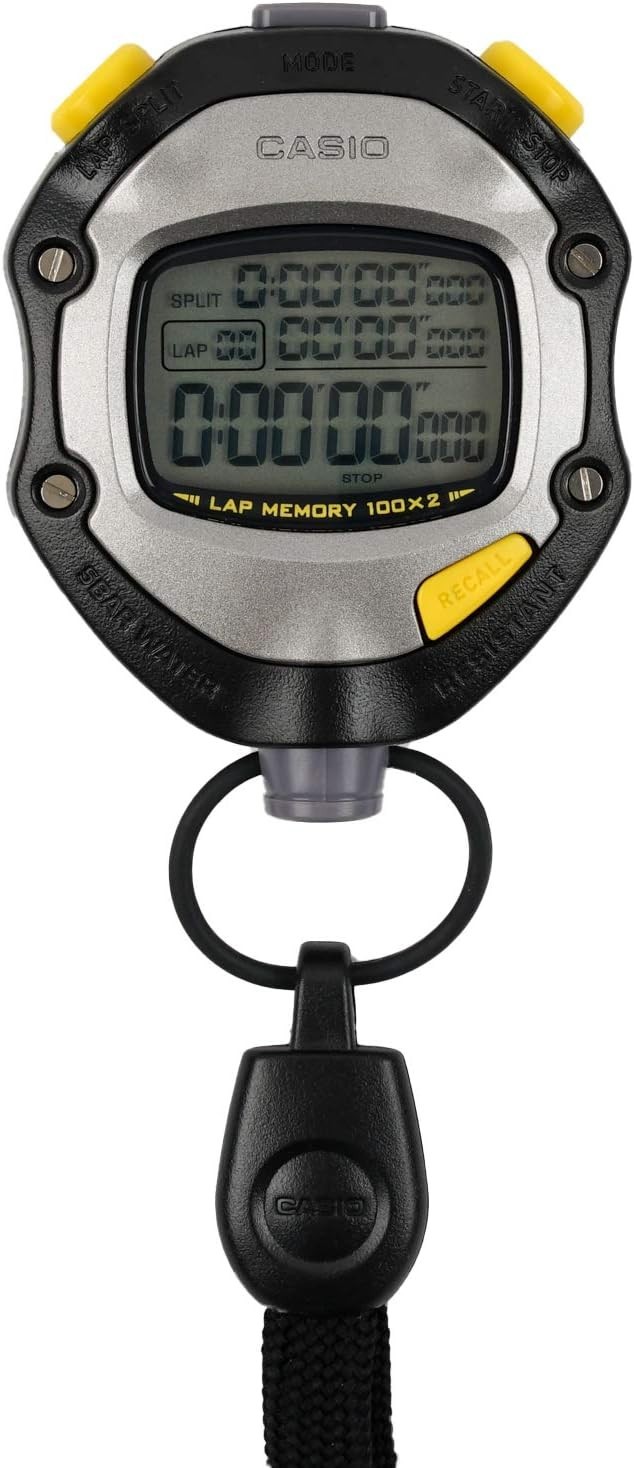 Casio HS-70W-1JH Professional Stopwatch 1/1000s Lap Split Memory Timer Japan