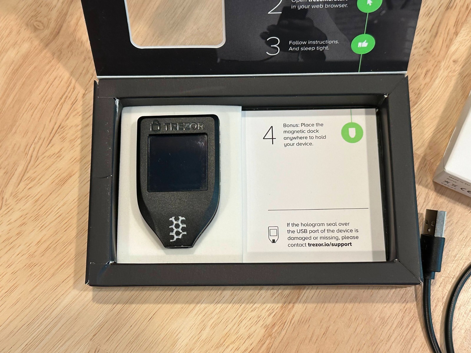 Trezor Model T Cryptocurrency Hardware Storage Wallet Touchscreen USB C