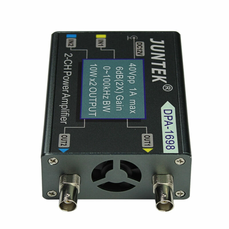 JUNTEK DPA-1698 40Vpp 2CH DC Power Amplifier For DDS Function signal Generator