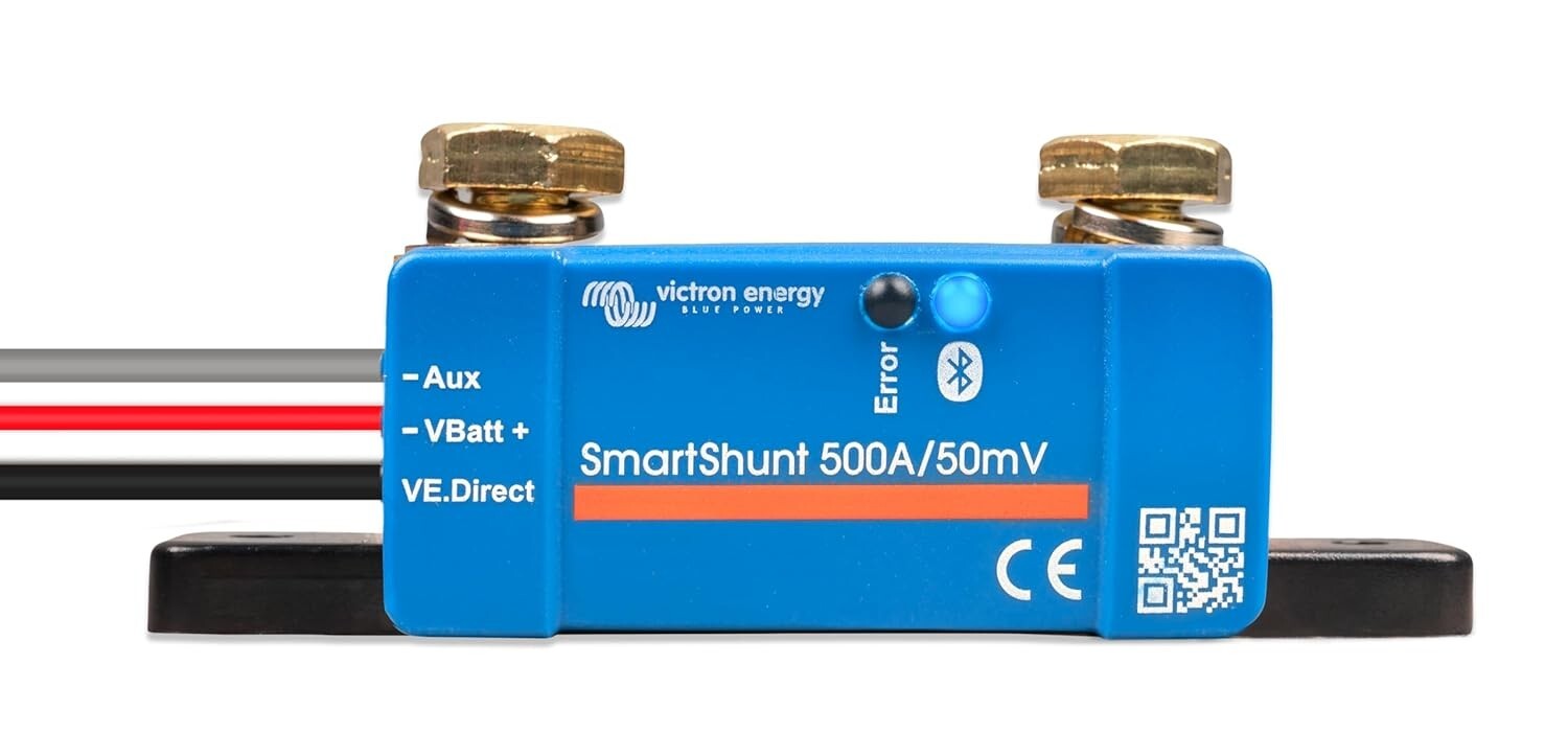 Victron Energy Smartshunt IP65 500 Amp Battery Monitor, Bluetooth (SHU065150050)