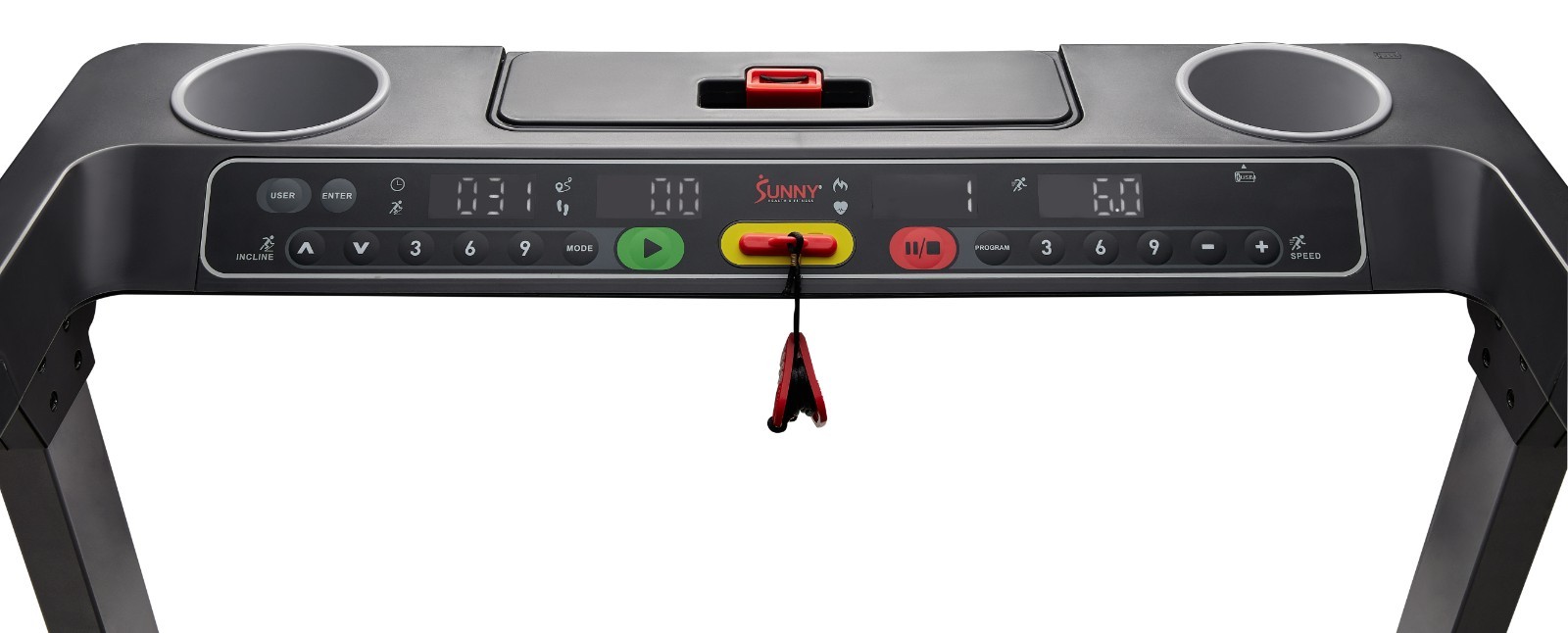 Fully Assembled Smart Treadmill One Click Quick Button Auto Incline Cushion Deck