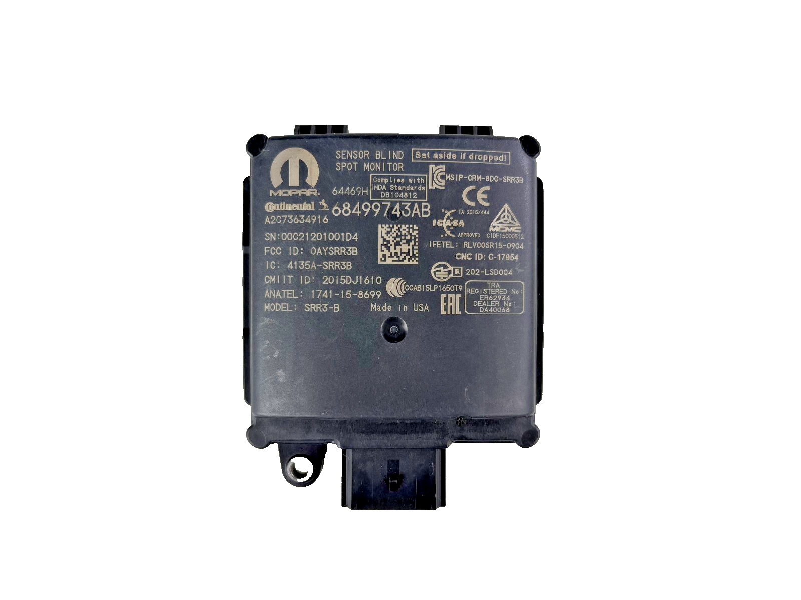 GENUINE JEEP GRAND CHEROKEE BLIND SPOT ASSIST Monitor Sensor OEM 68499743AB