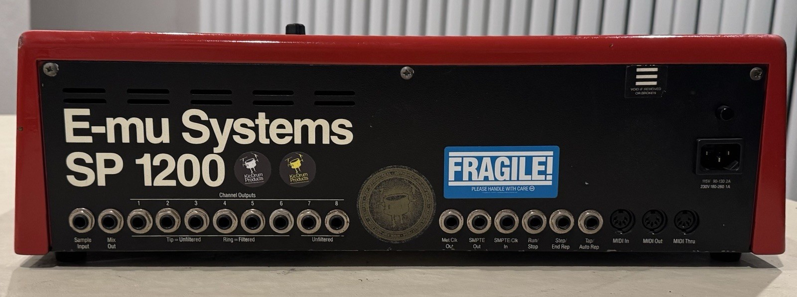 Truly legendary E-MU SP 1200. This is the actual one on the cover of the book.
