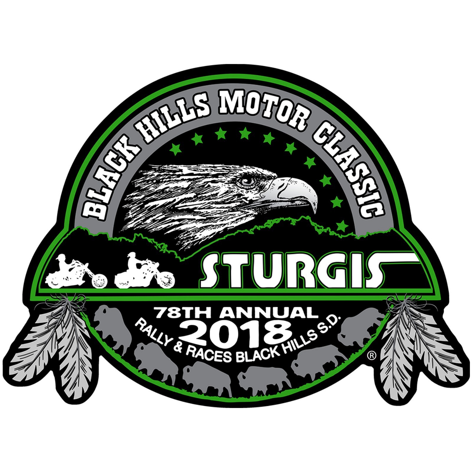 2018 STURGIS RALLY 78th Anniversary Eagle Sturgis BIKER PATCH